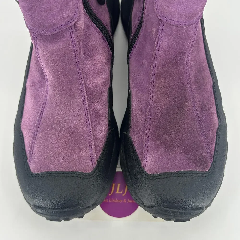 Icebug Womens Metro-L BUGrip Carbide Studded Ice Grip Winter Boots Purple Size 9